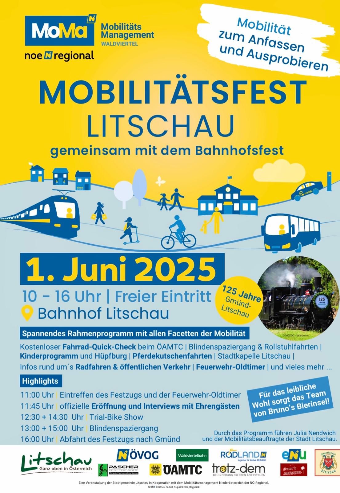 125 Jahre Waldviertelbahn mit Feuerwehroldtimerschau